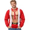 Santa Claus Muscle Body Christmas 2026 Ugly Sweater 3 Santa Claus Muscle Body Christmas 2026 Ugly Sweater
