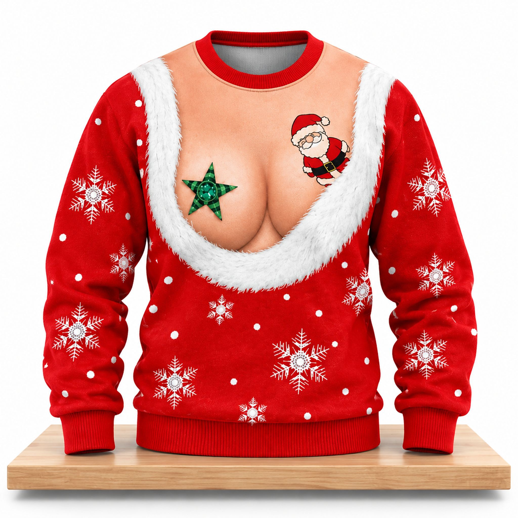 Santa Cleavage Christmas 2026 Ugly Sweater 1 Santa Cleavage Christmas 2026 Ugly Sweater 2