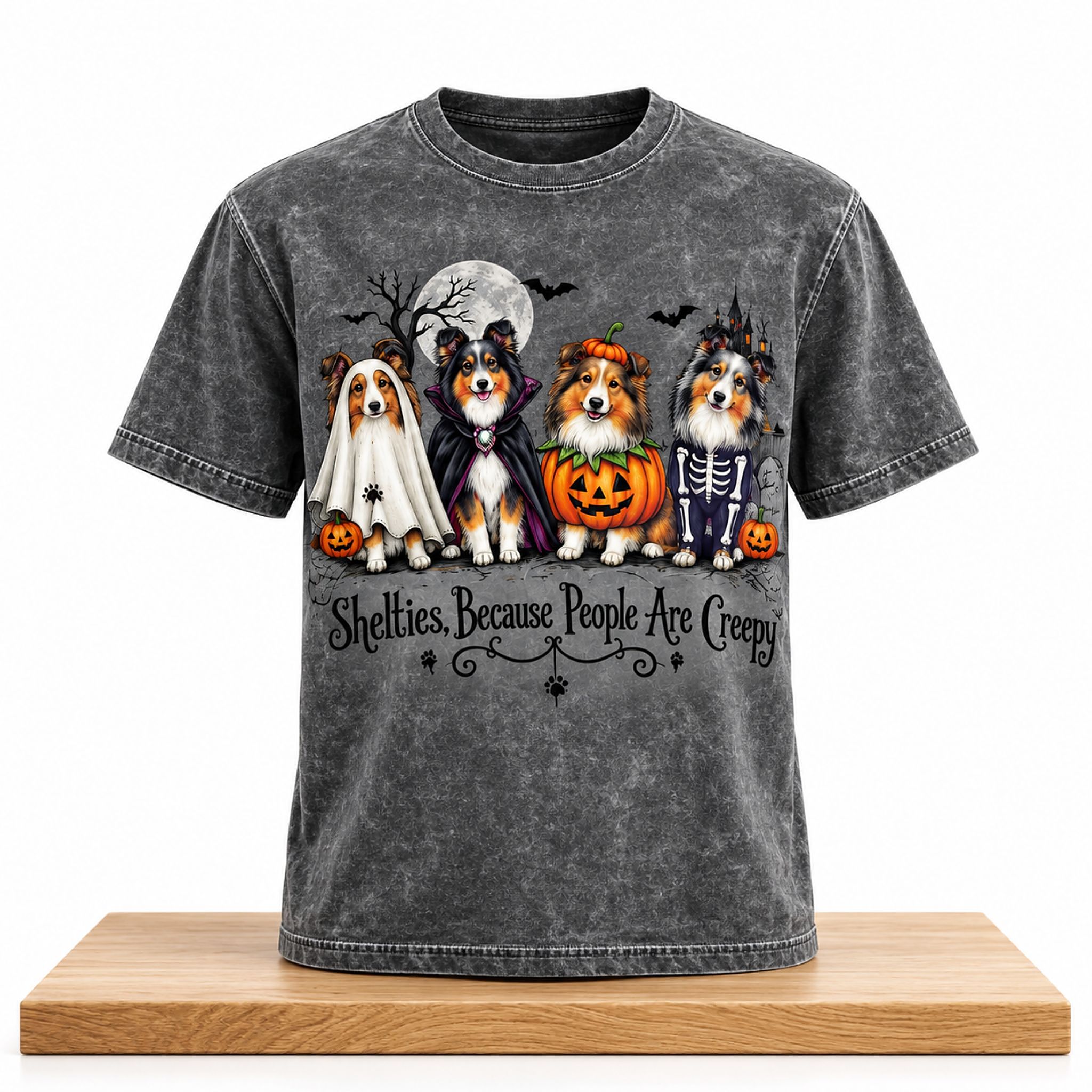 Shelties Because People Are Creepy Halloween 2026 Shirt 1 Shelties Because People Are Creepy Halooween 2026 Shirt 2