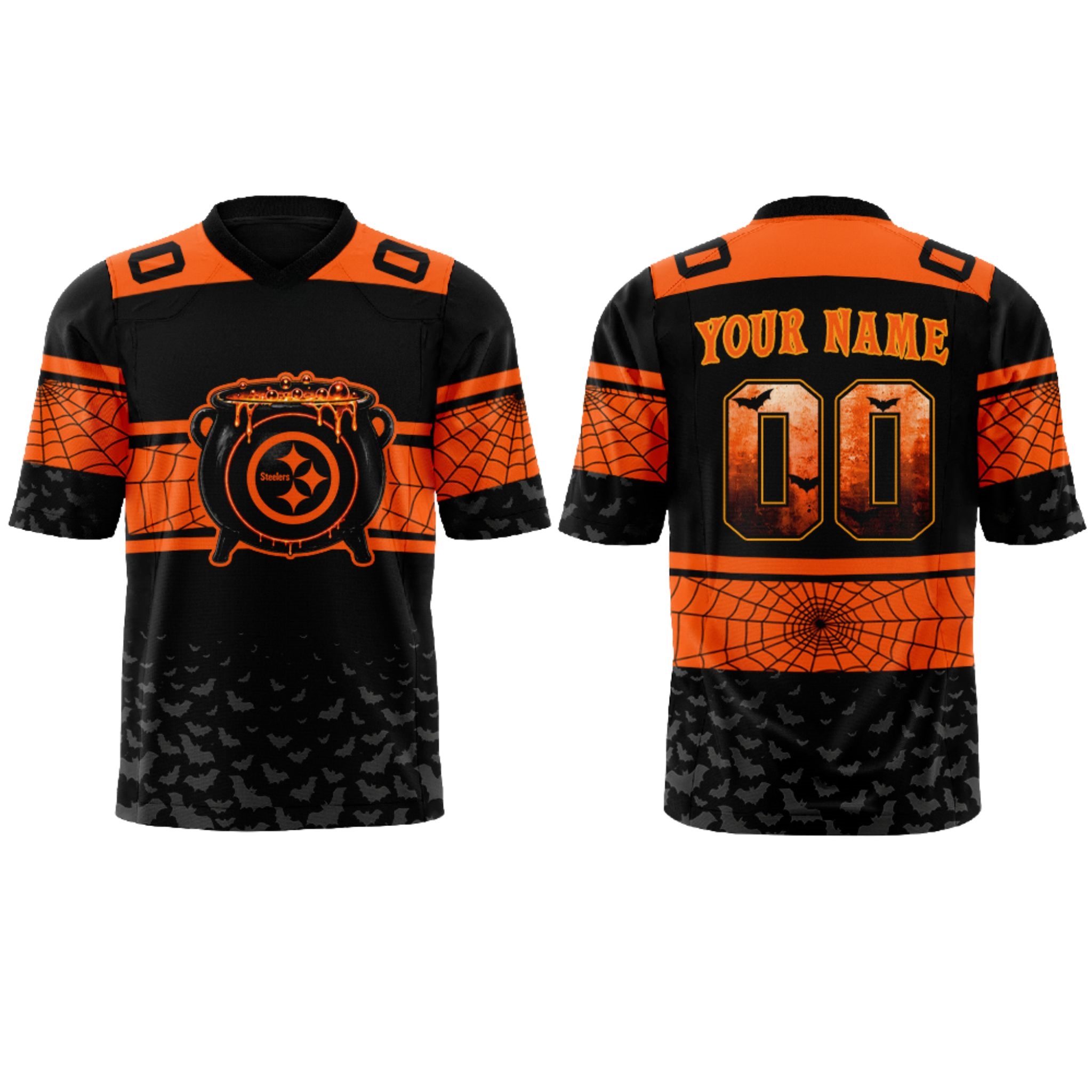 Steelers Halloween Day 2026 Jersey 1 Steelers Halloween Day 2026 Jersey 2