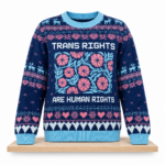 Trans Rights Are Human Rights Christmas 2026 Ugly Sweater
