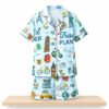 Travel Planner Satin Pajama Set 2