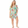 Tropical Pickleball Satin Pajama Set
