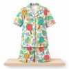 Tropical Pickleball Satin Pajama Set 4 Tropical Pickleball Satin Pajama Set 2