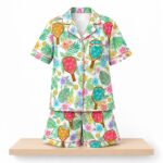 Tropical Pickleball Satin Pajama Set
