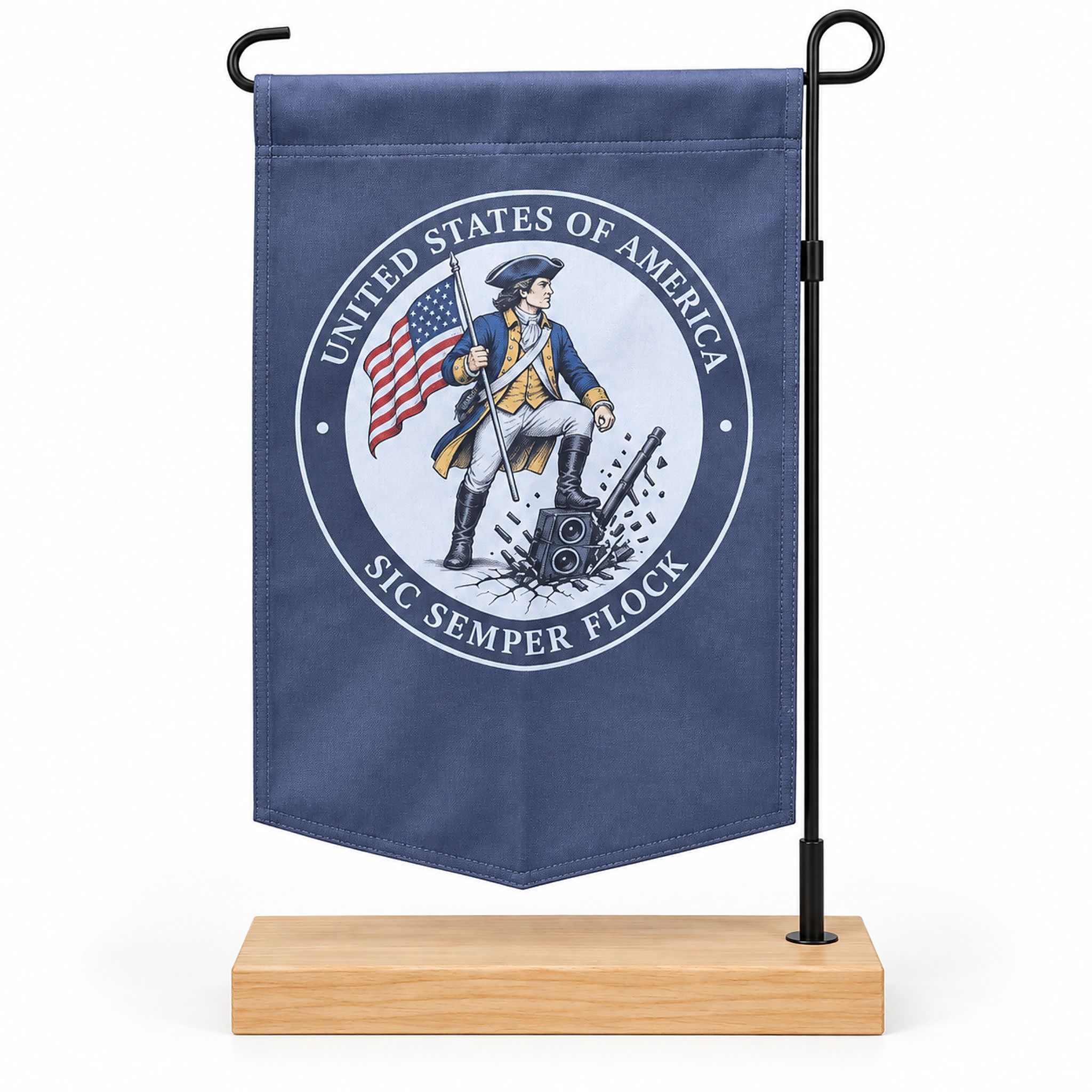 United States Of America SIC Semper Flock Flag United States Of America SIC Semper Flock Flag