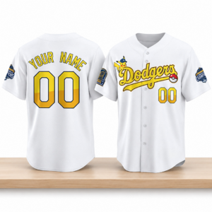 LA Dodgers World Series Champions Pikachu 2026 Jersey 2