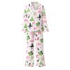 Wicked Pink And Green Satin Pajama Set 4 Wicked Pink And Green Satin Pajama Set
