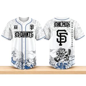 2026 SF Giants x One Piece Night Gear 5 Baseball Jersey 2