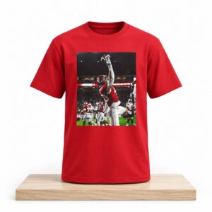Alabama Football Josh Ford One Handed Catch Shirt 2