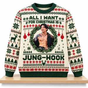 All I Want For Christmas Is JungKook Christmas 2026 Ugly Sweater 2