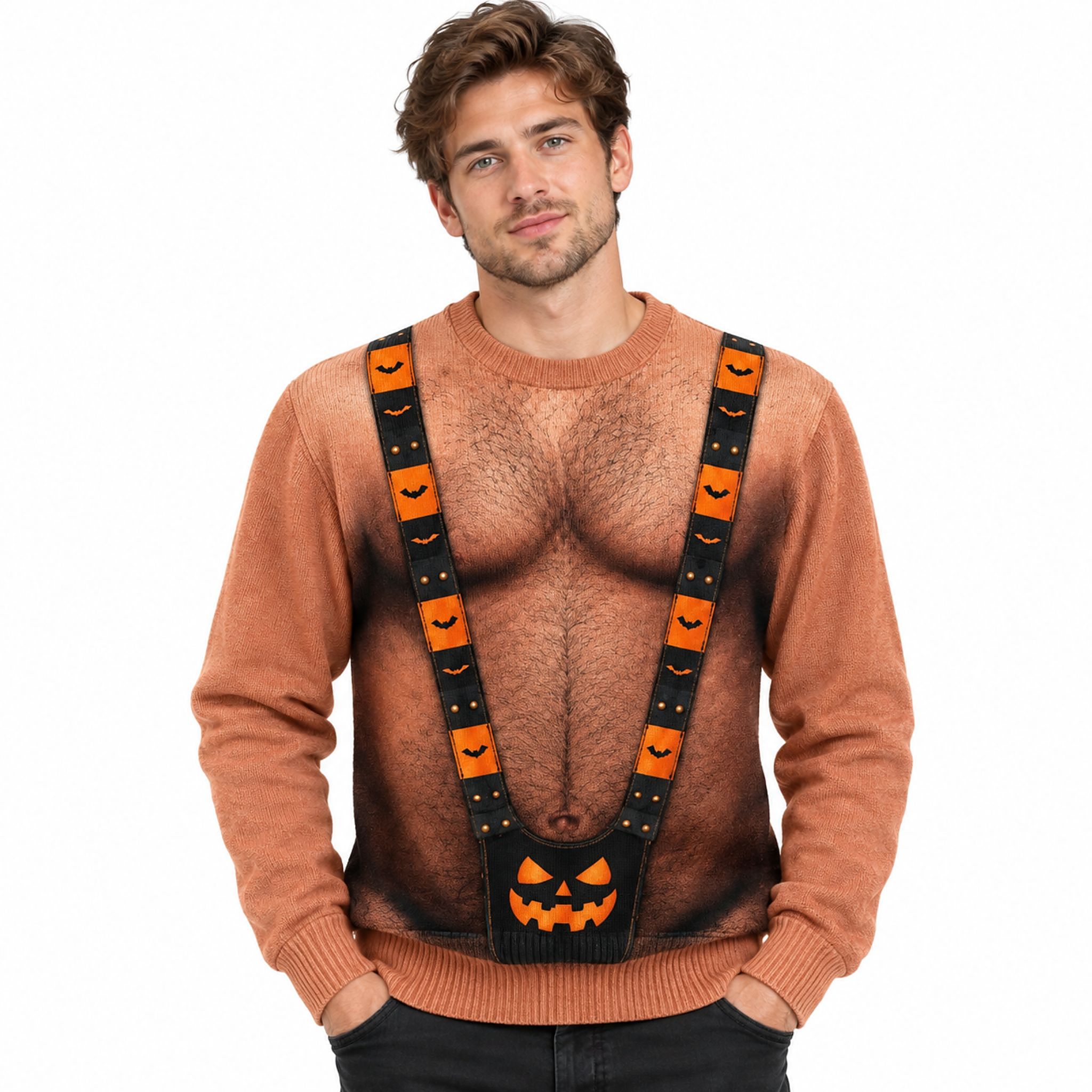 Hairy Chest Halloween 2026 Ugly Sweater Hairy Chest Halloween 2026 Ugly Sweater