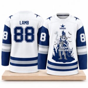 Dallas Cowboys CeeDee Lamb Jack Skellington Halloween 2026 ersey (2) 1