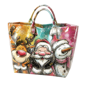 2026 Christmas Reindeer Santa Snowman Look At Me Being Tote Bag 2