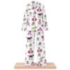 2026 Christmas Skiing French Bulldog Satin Pajama Set 2
