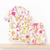 2026 Summer Pickleball Silky Satin Pajama Set 2