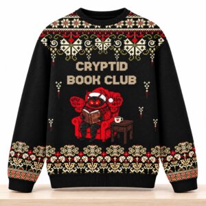 Cryptid Book Club Christmas 2026 Ugly Sweater 2