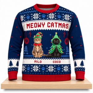 Meowy Catmas Christmas 2026 Ugly Sweater 2