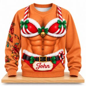 Santa Body Custom Christmas 2026 Ugly Sweater 2
