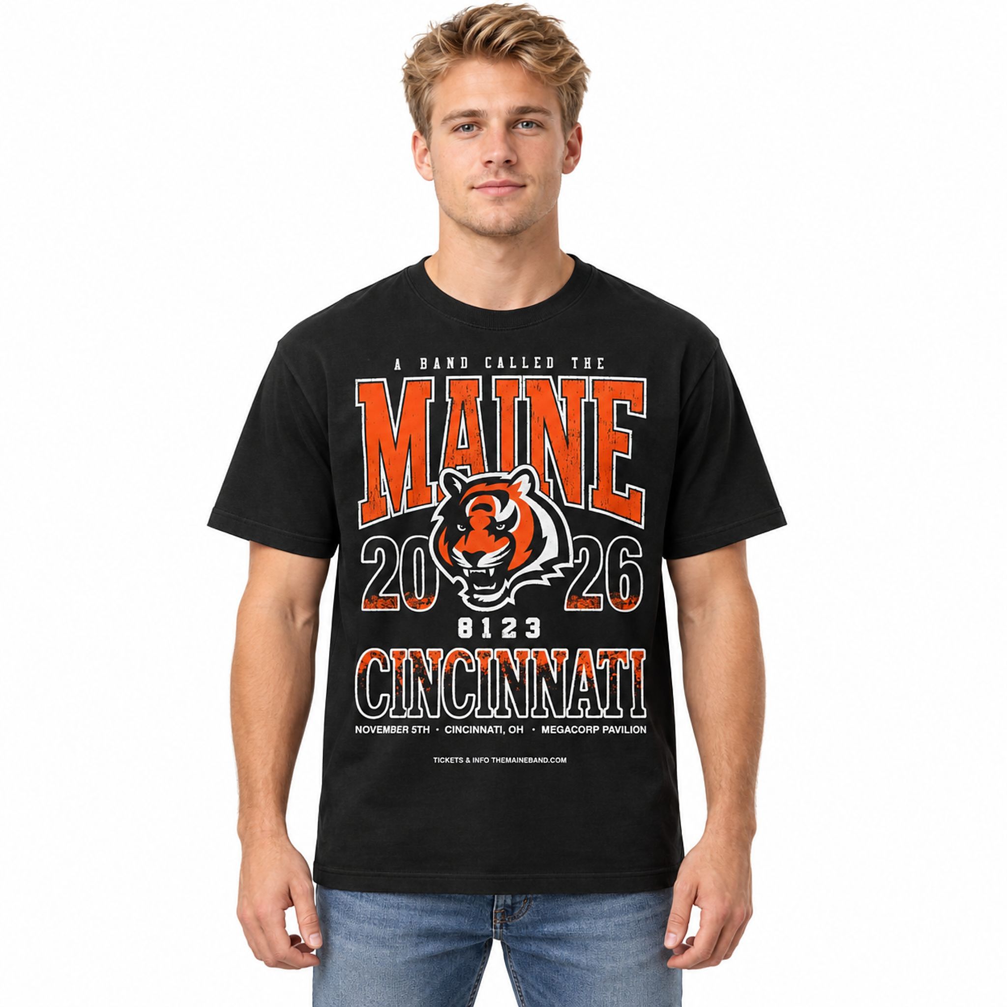 A Band Called The Maine Cincinnati 2026 November 5th MegaCorp Pavilion Shirt 2 A Band Called The Maine Cincinnati 2026 November 5th MegaCorp Pavilion Shirt 2