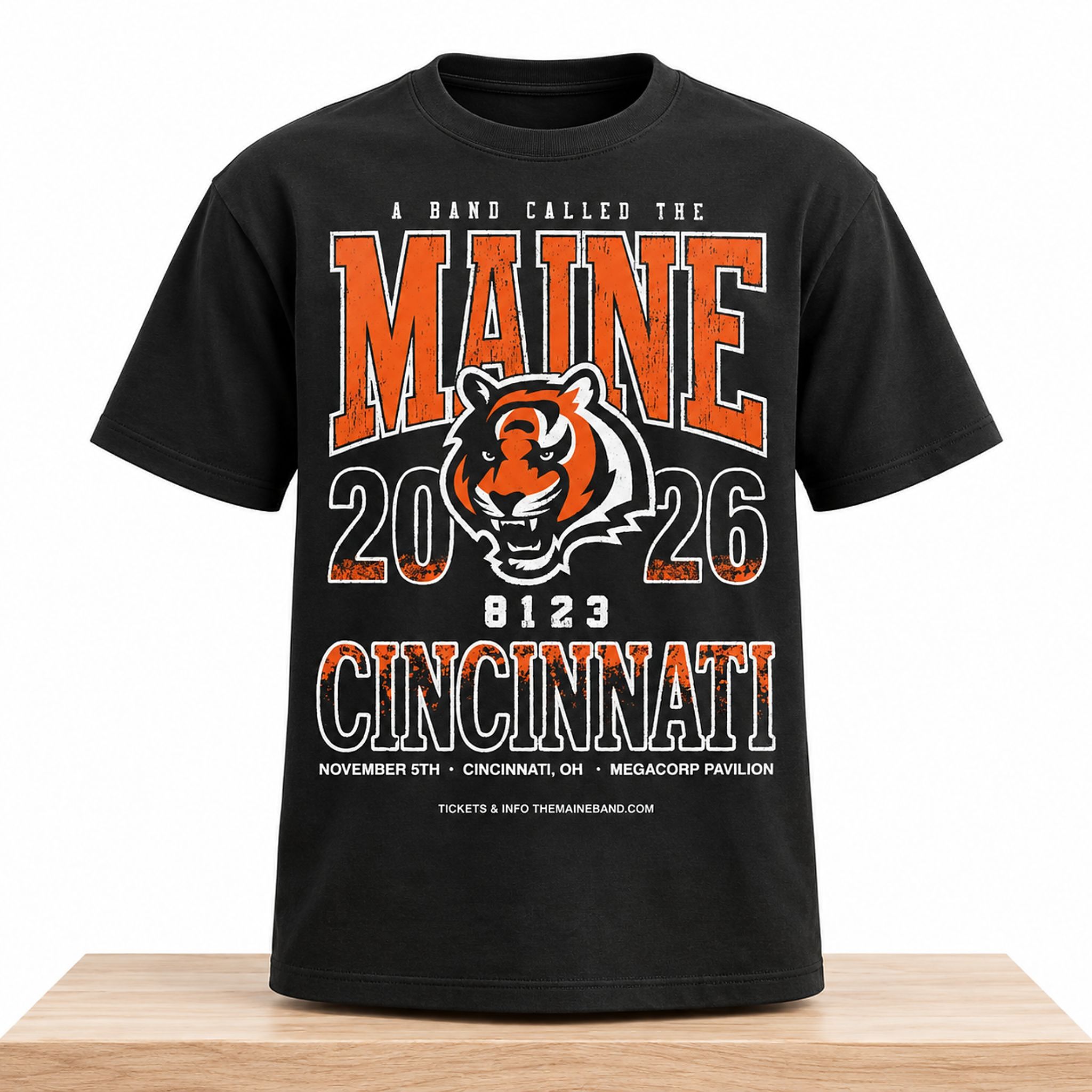A Band Called The Maine Cincinnati 2026 November 5th MegaCorp Pavilion Shirt 2 A Band Called The Maine Cincinnati 2026 November 5th MegaCorp Pavilion Shirt