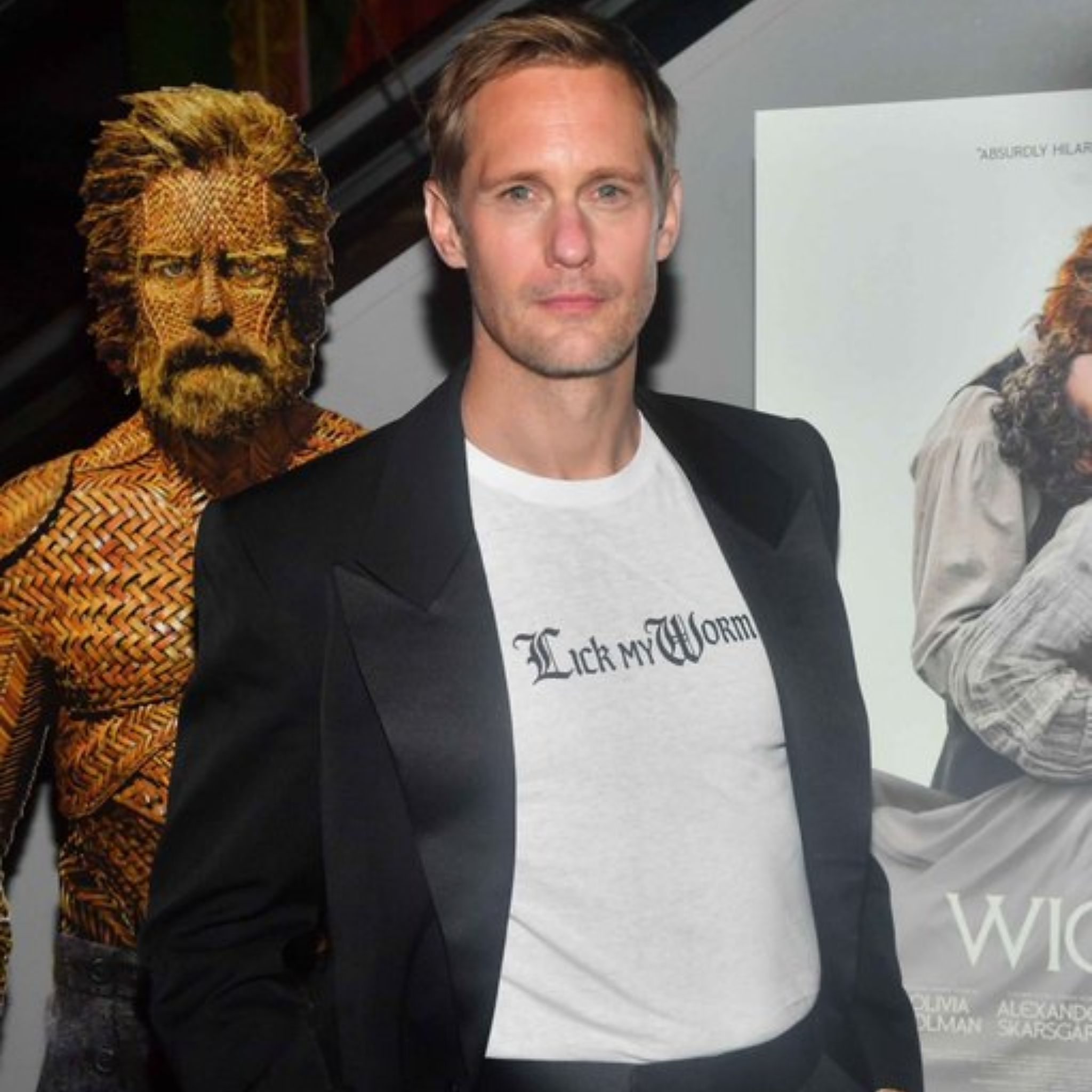 Alexander Skarsgard Lick My Worm Shirt Alexander Skarsgard Lick My Worm Shirt