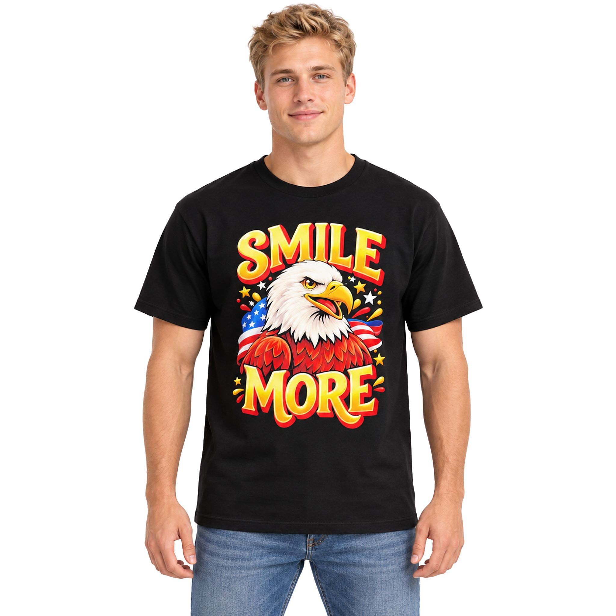 American Eagle Smile More Shirt American Eagle Smile More Shirt