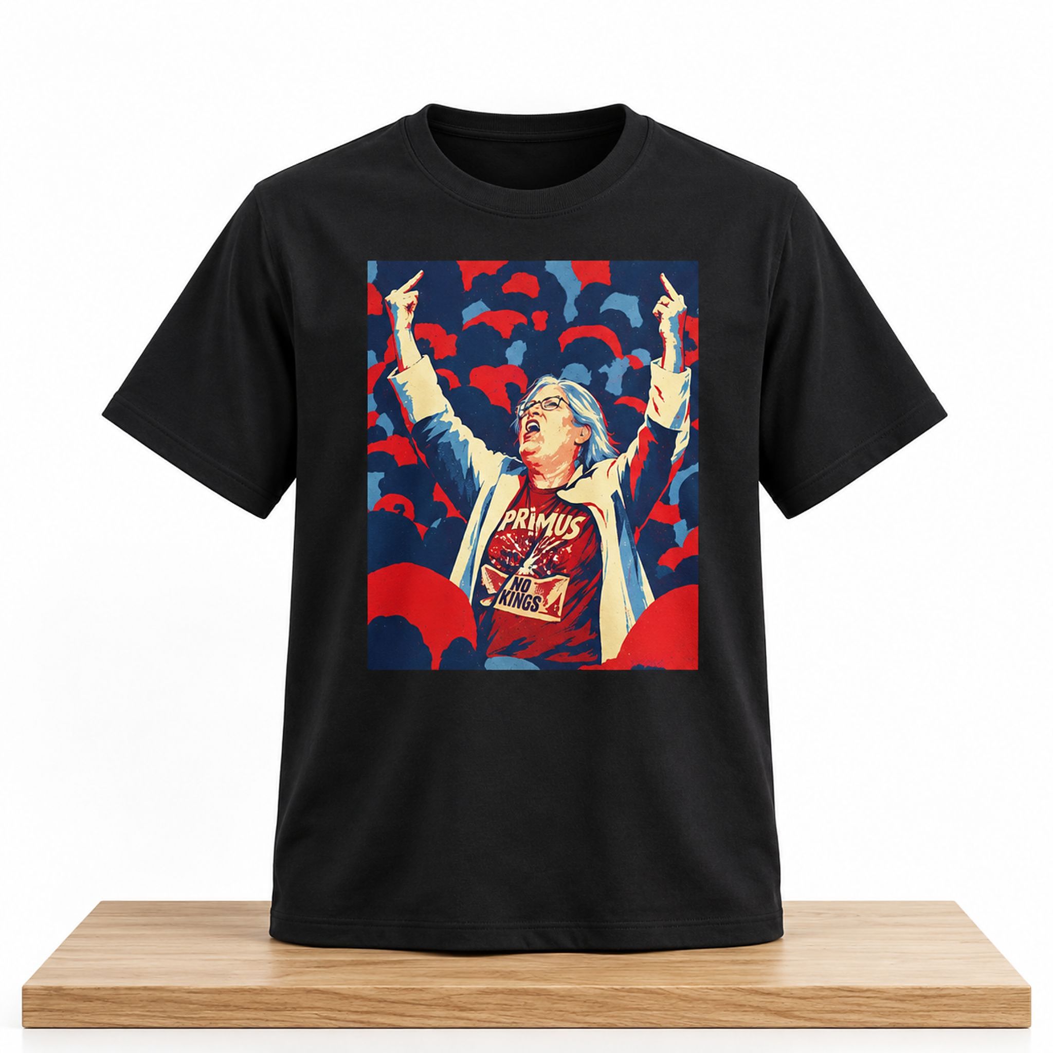 Aunt Sue Primus No Kings Middle Finger Shirt 1 Aunt Sue Primus No Kings Middle Finger Shirt 2