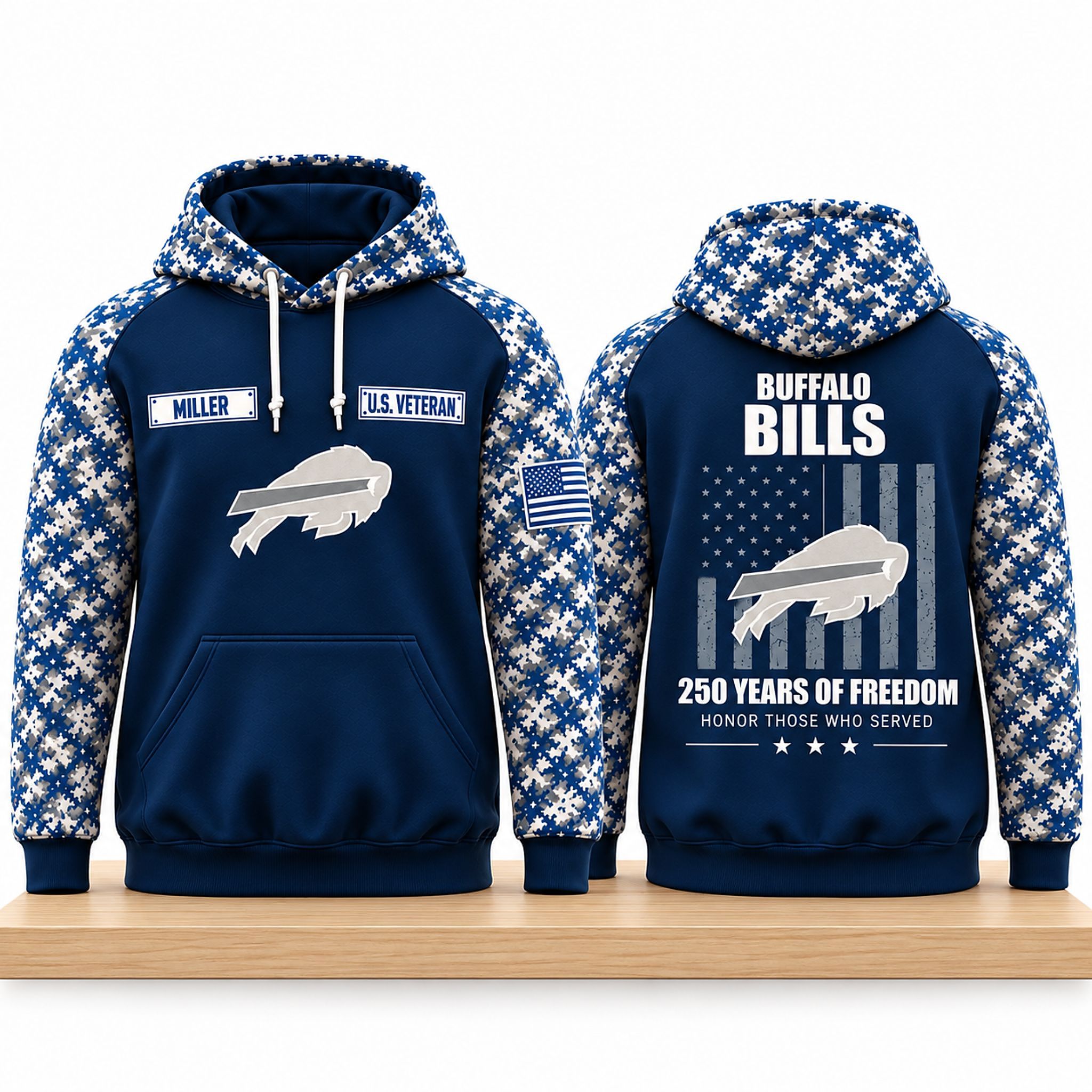 Bills 250 Years Of Freedom Honor Those Who Served Veteran 2026 Hoodie 1 Bills 250 Years Of Freedom Honor Those Who Served Veteran 2026 Hoodie 2