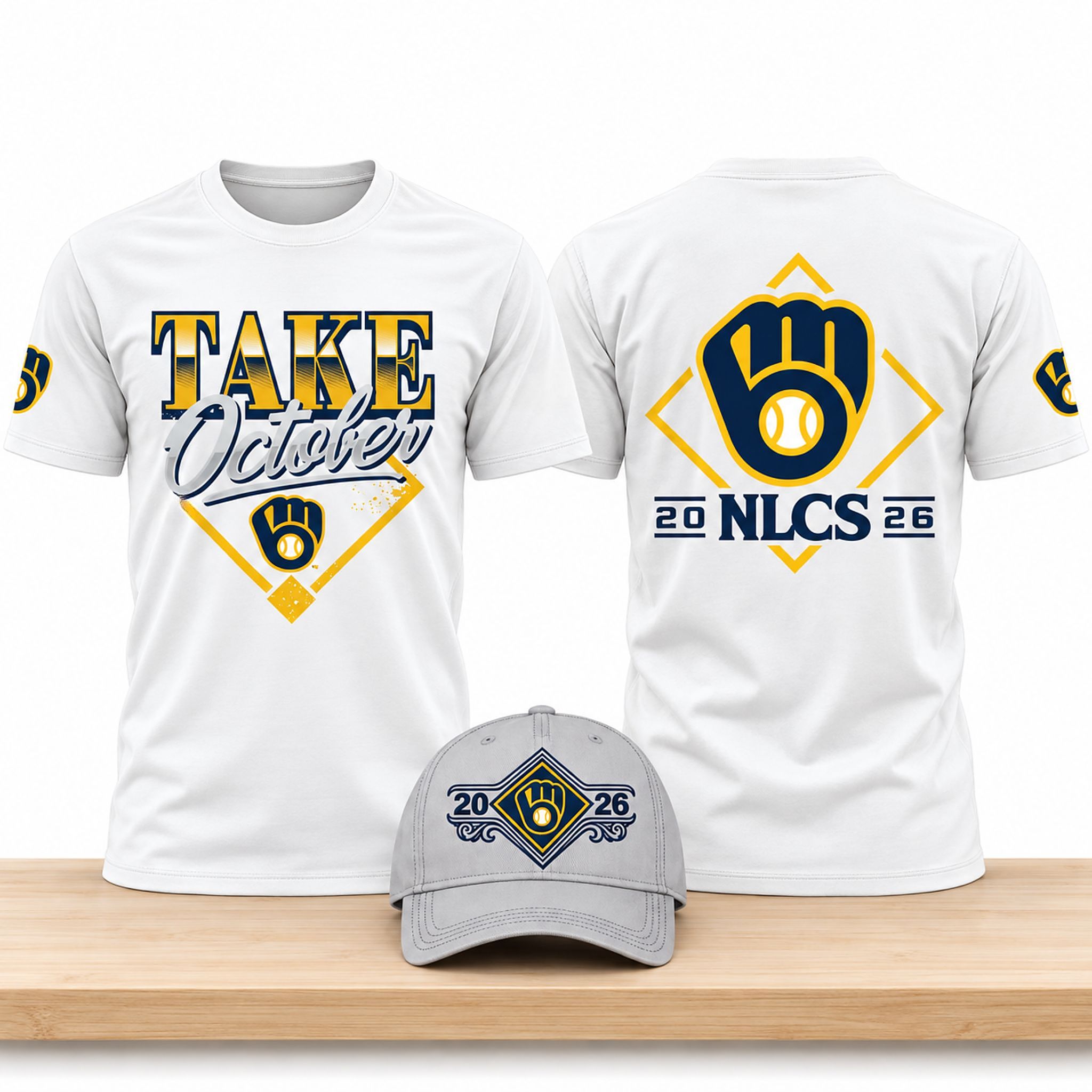 Brewers 2026 Division Series Champions Distressed Locker Room Take October Shirt 1 Brewers 2026 Division Series Champions Distressed Locker Room Take October Shirt 2