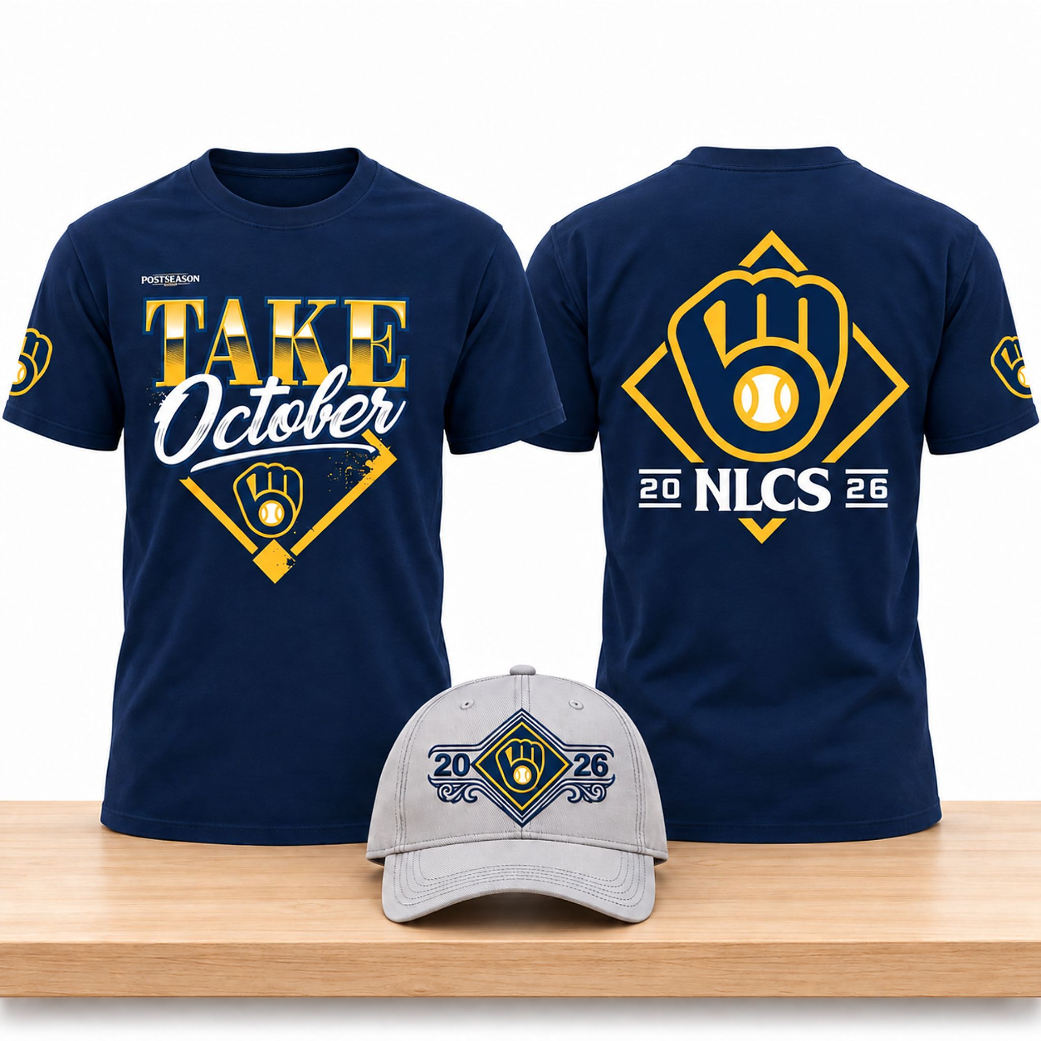 Brewers 2026 Division Series Champions Distressed Locker Room Take October Shirt 3 Brewers 2026 Division Series Champions Distressed Locker Room Take October Shirt 4