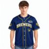 Brewers 2026 NLCS World Series Champions Win Our Way Baseball Jersey 3 Brewers 2026 NLCS World Series Champions Win Our Way Baseball Jersey