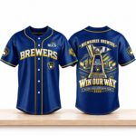 Brewers 2026 NLCS World Series Champions Win Our Way Baseball Jersey