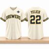 Brewers Christian Yelich 2026 World Series Champions Jersey 5 Brewers Christian Yelich 2026 World Series Champions Jersey 1