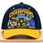 Brewers National League Champions 2026 4 0 Broom Out BrewLieve It Hat