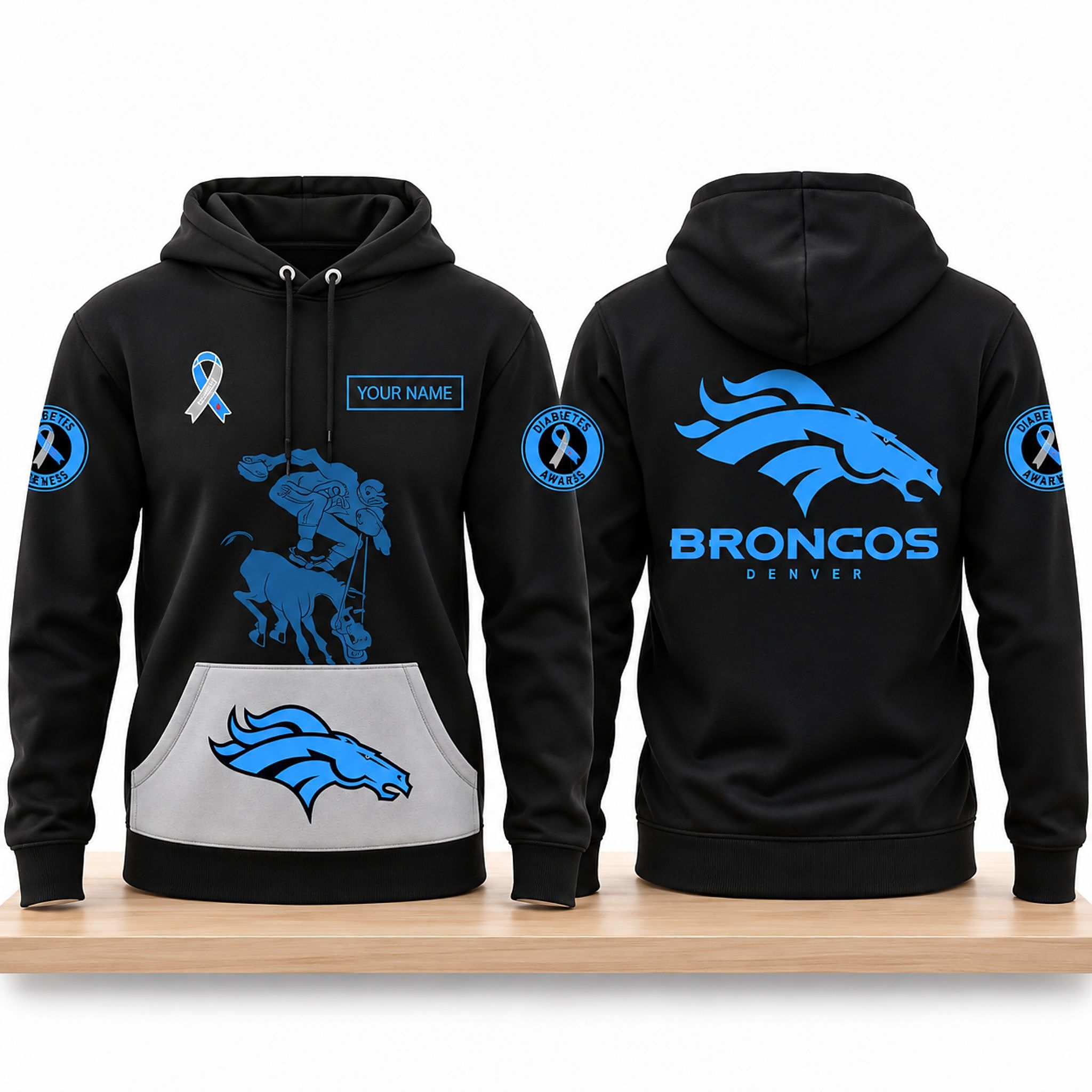 Broncos National Diabetes Awareness Month 2026 Hoodie 1 Broncos National Diabetes Awareness Month 2026 Hoodie 2
