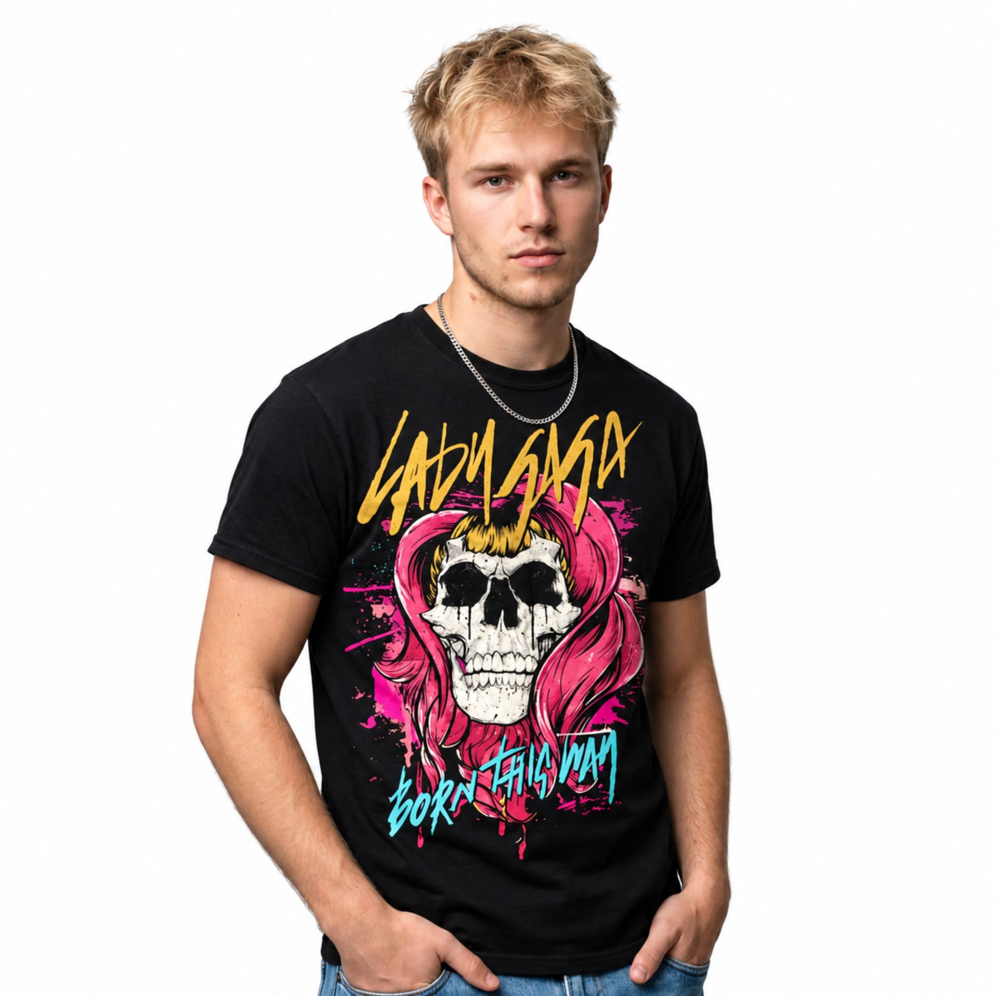 Bruno Mars Lady Gaga Born This Way Skull Shirt 3 Bruno Mars Lady Gaga Born This Way Skull Shirt 3