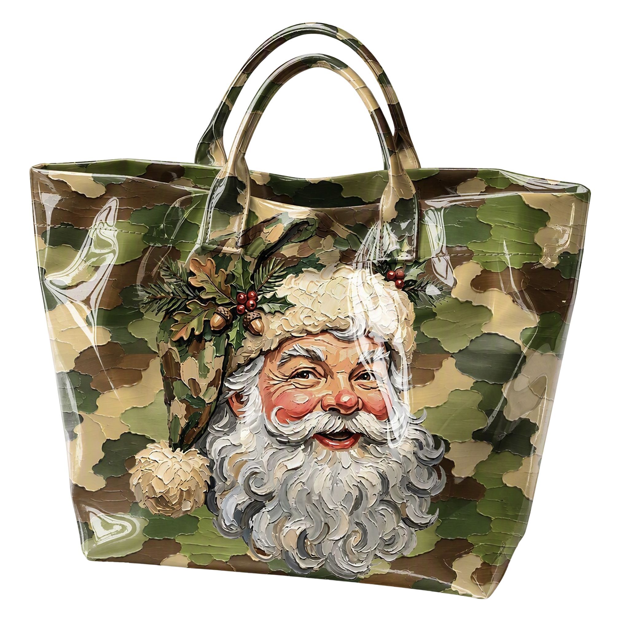 Camo Santa Christmas 2026 Tote Bag 1 Camo Santa Christmas 2026 Tote Bag 2