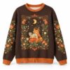 Cat Reading Book Floral Moon Christmas 2026 Ugly Sweater 4 Cat Reading Book Floral Moon Christmas 2026 Ugly Sweater 2