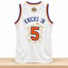 Chase Jordan NY Knicks In 5 Gold Signatures Basketball Jersey 4 Chase Jordan NY Knicks In 5 Gold Signatures Basketball Jersey