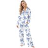 Chinoiserie Bow Silky Satin Pajama Set 3 Chinoiserie Bow Silky Satin Pajama Set