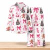 Coquette Pink Christmas 2026 Satin Pajama 2