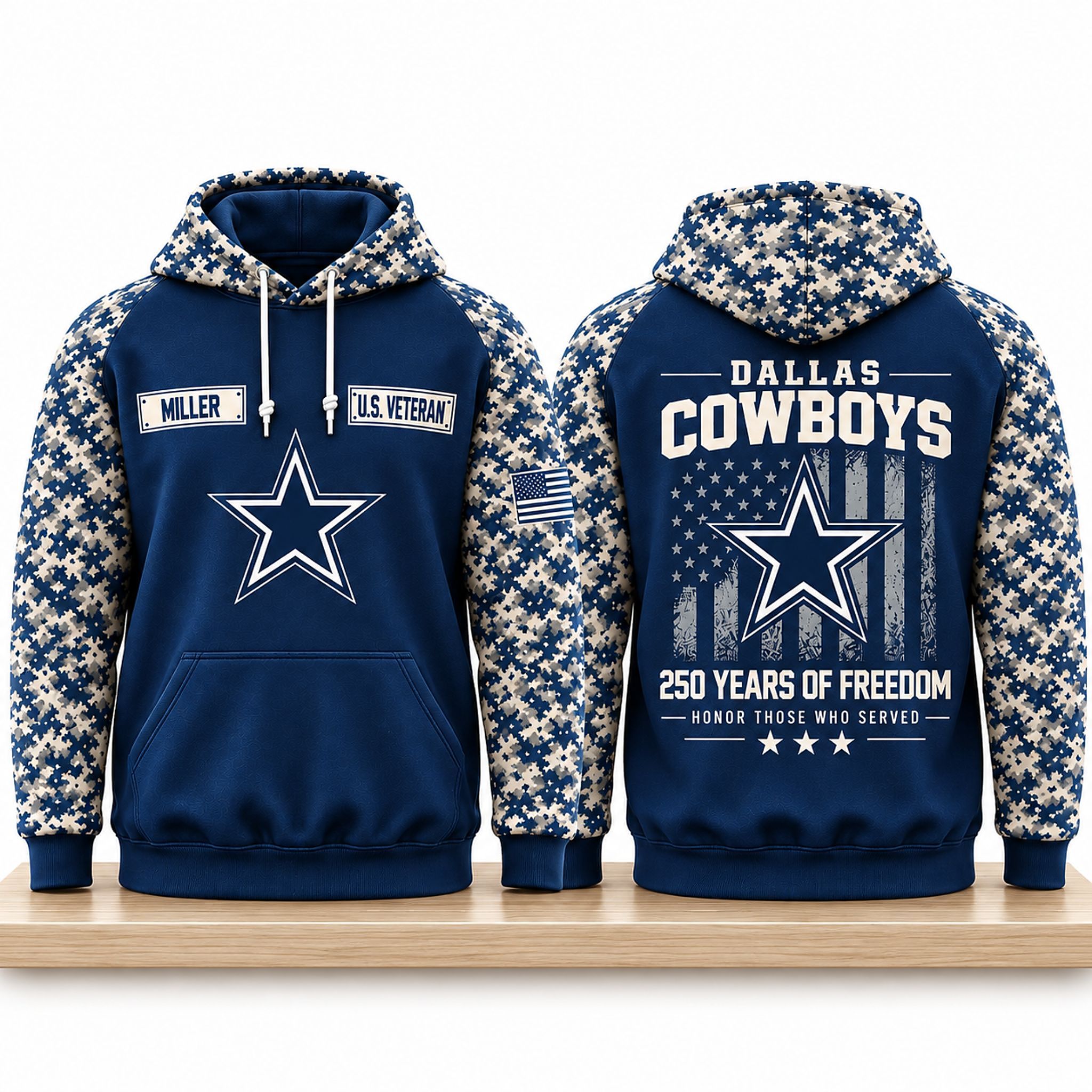 Cowboys 250 Years Of Freedom Honor Those Who Served Veteran 2026 Hoodie 1 Cowboys 250 Years Of Freedom Honor Those Who Served Veteran 2026 Hoodie 2