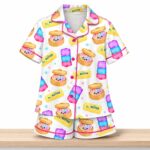 Cute Squishy Silky Satin Pajama Set