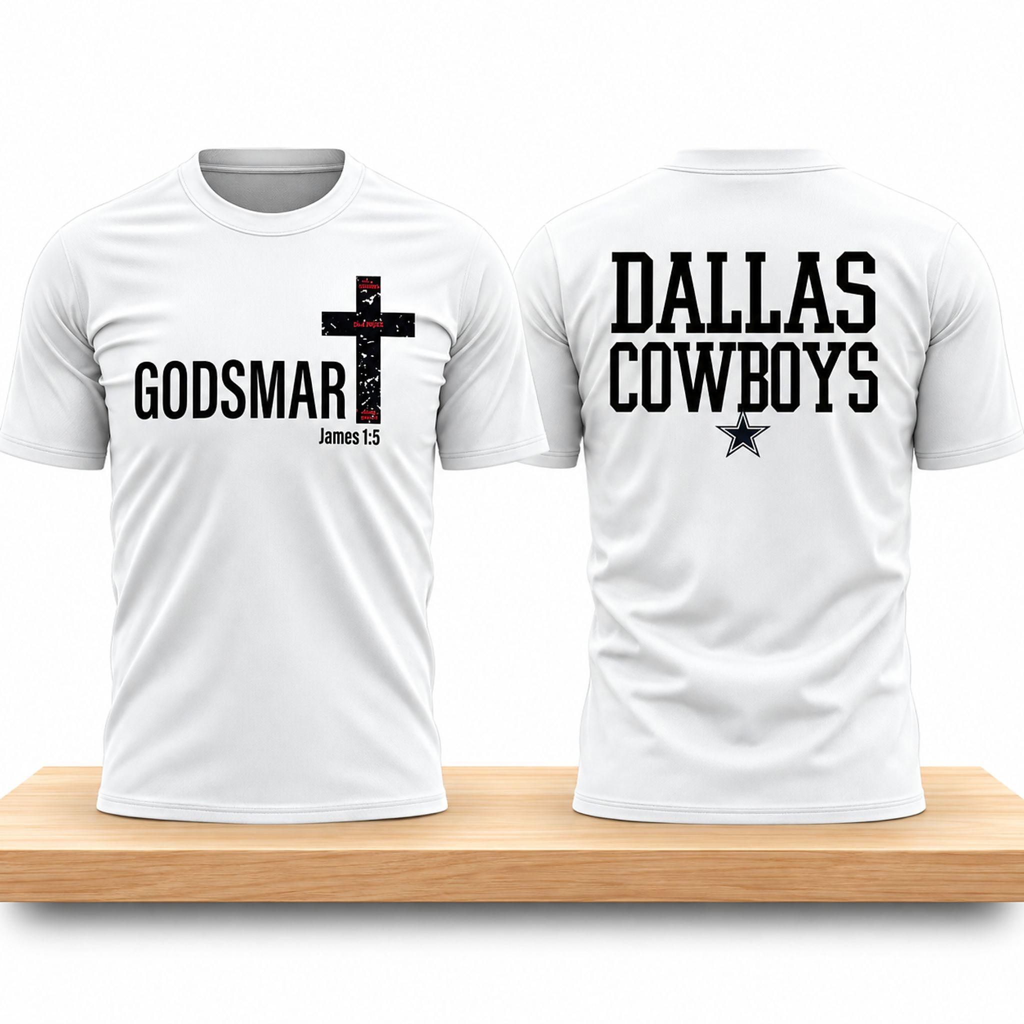 Dallas Cowboys Dak Prescott Godsmart James 2026 Shirt 1 Dallas Cowboys Dak Prescott Godsmart James 2026 Shirt 2