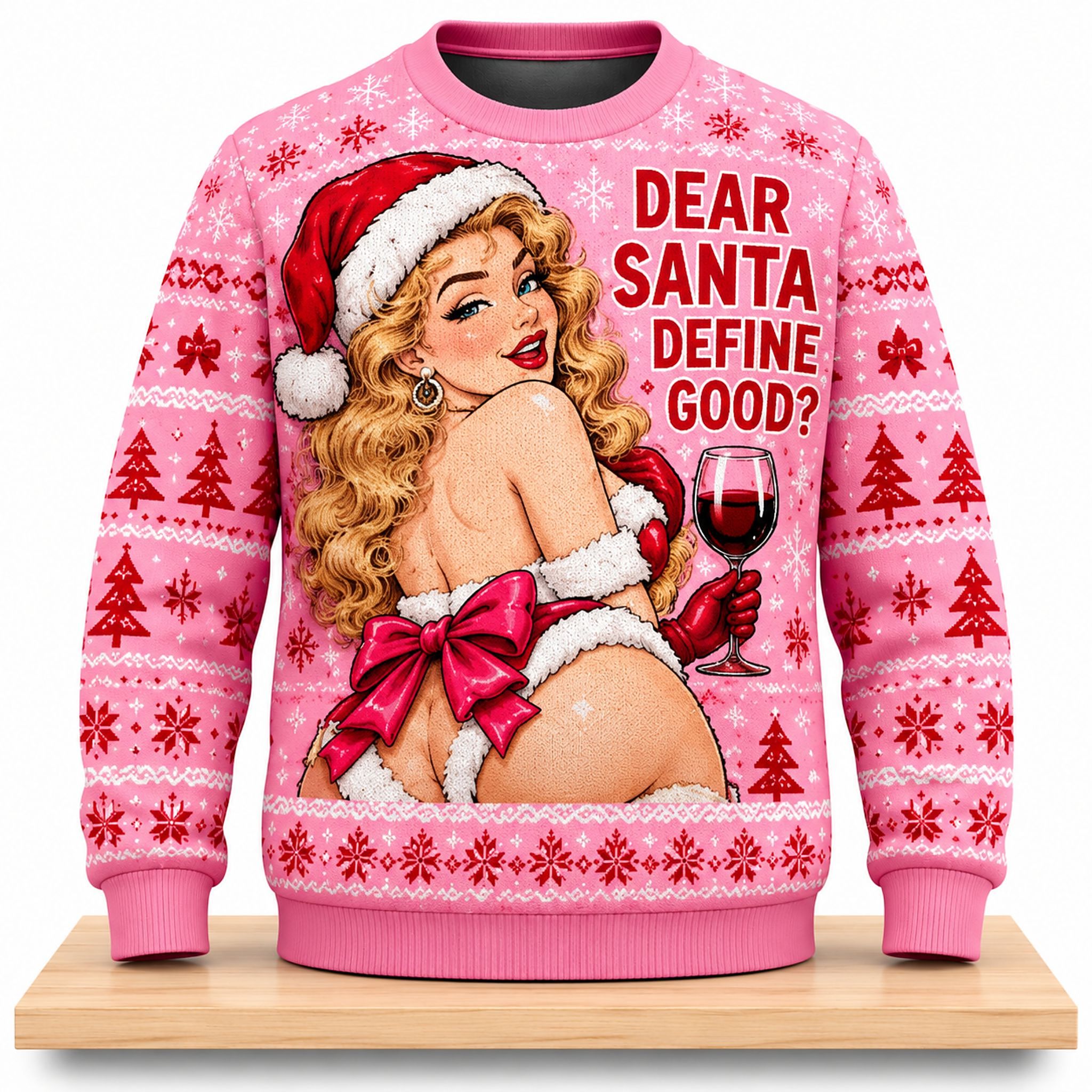 Dear Santa Define Good Christmas 2026 Ugly Sweater 1 Dear Santa Define Good Christmas 2026 Ugly Sweater 2