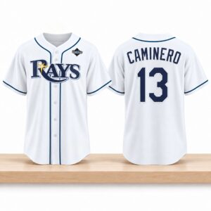 TB Rays Junior Caminero 2026 World Series Champions Jersey 2