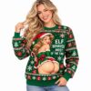 Elf Behaved Most Of The Time Cheeky Christmas 2026 Ugly Sweater