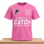 Falcons Emory Winship Cancer Institute Crucial Catch Intercept Cancer Pink Shirt