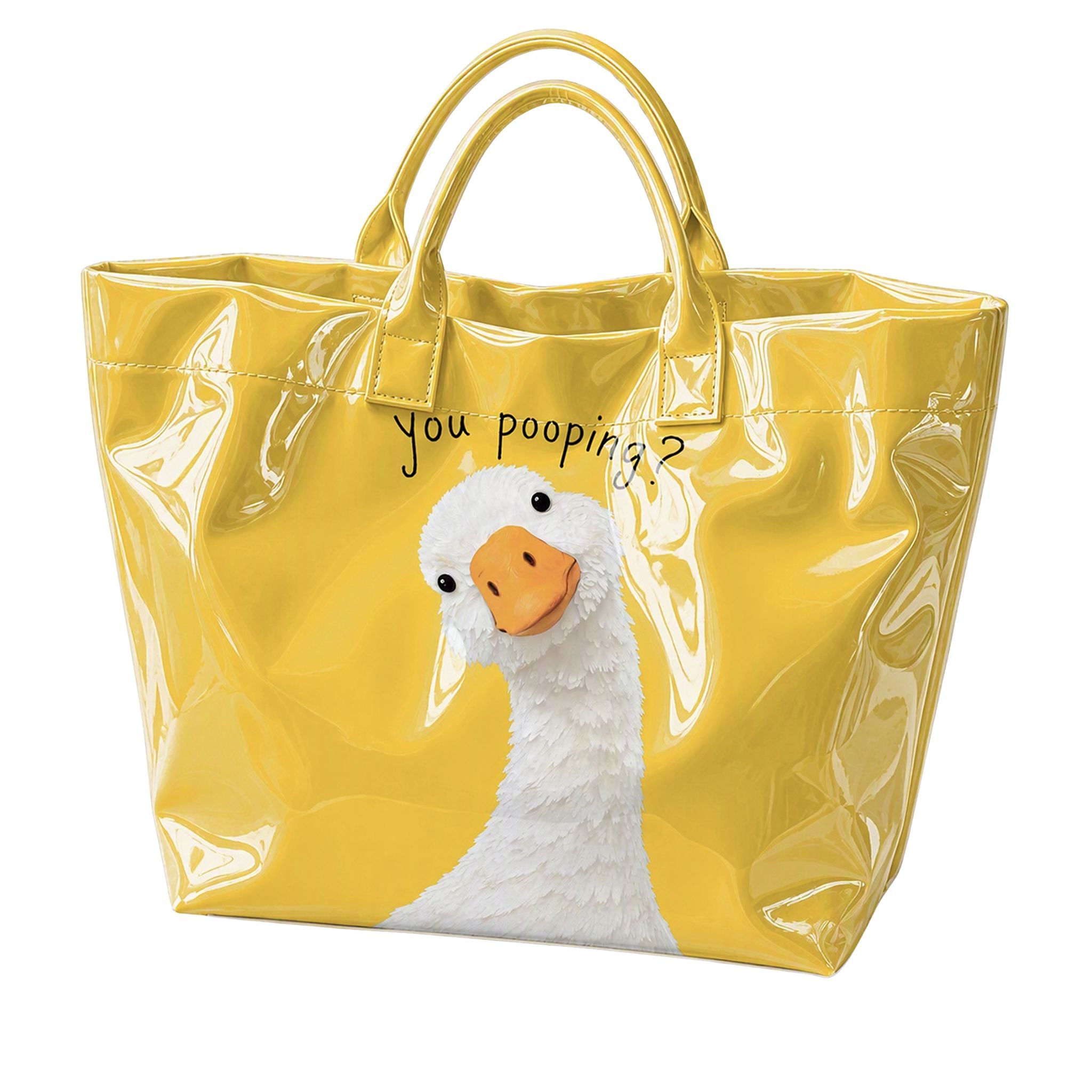 Funny You Poopin Goose Tote Bag 1 Funny You Poopin Goose Tote Bag 2
